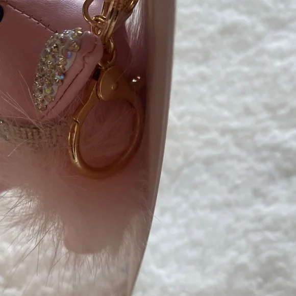 Pink Rhinestone Dog Keychain - Picture 7 of 10